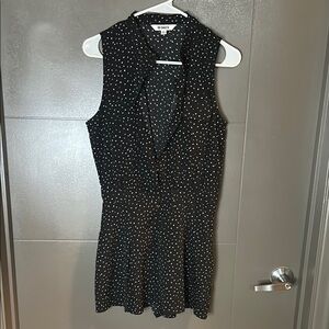 BB Dakota Black Polka Dot Romper